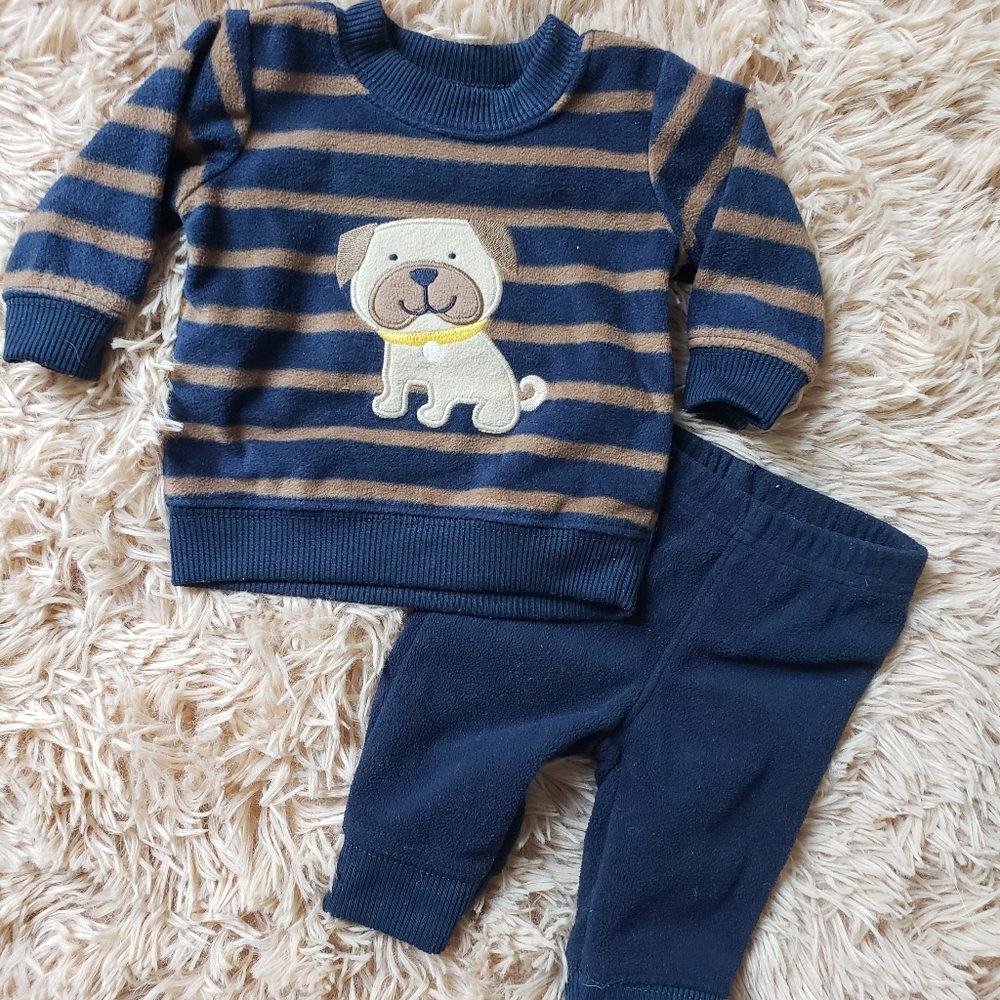 SET NB Baby Boy Carters warm puppy set